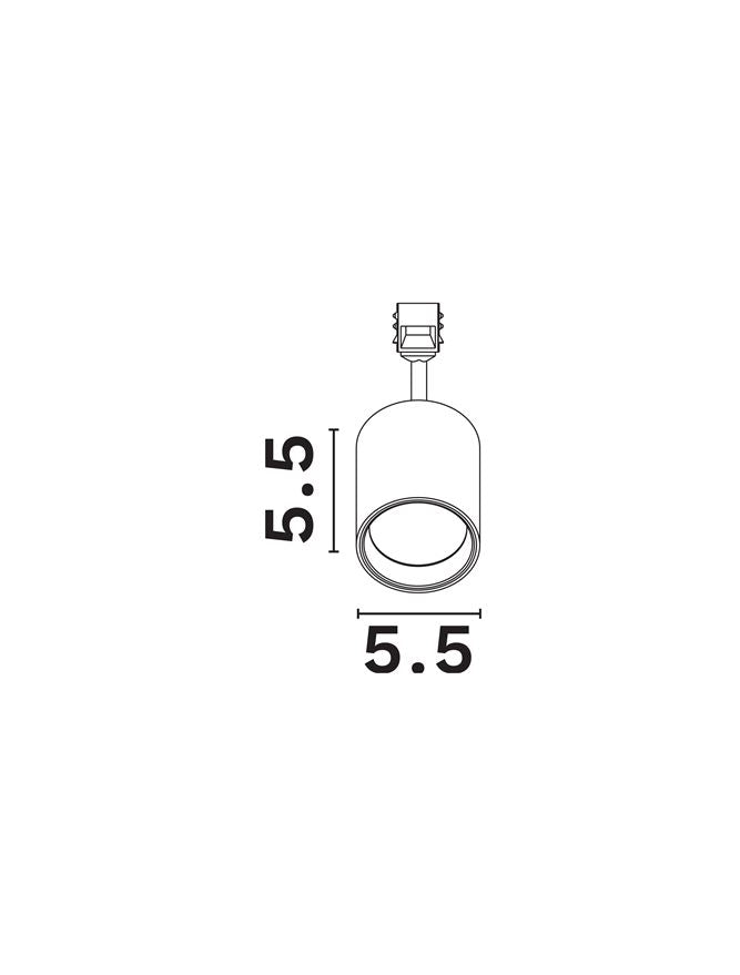 Магнитен спот 48V PLANET 10W 3000K DC24V 30° Пясъчно черен алуминий