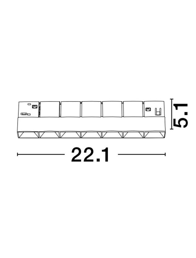 Магнитен спот 48V BREDA 10W DALI CRI90 3000K Пясъчно черен алуминий