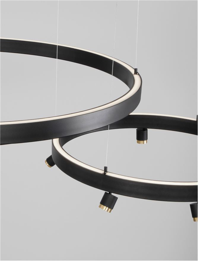 Техническо осветление BREDA FLEXIBLE 55W D120 Пясъчно черен алуминий
