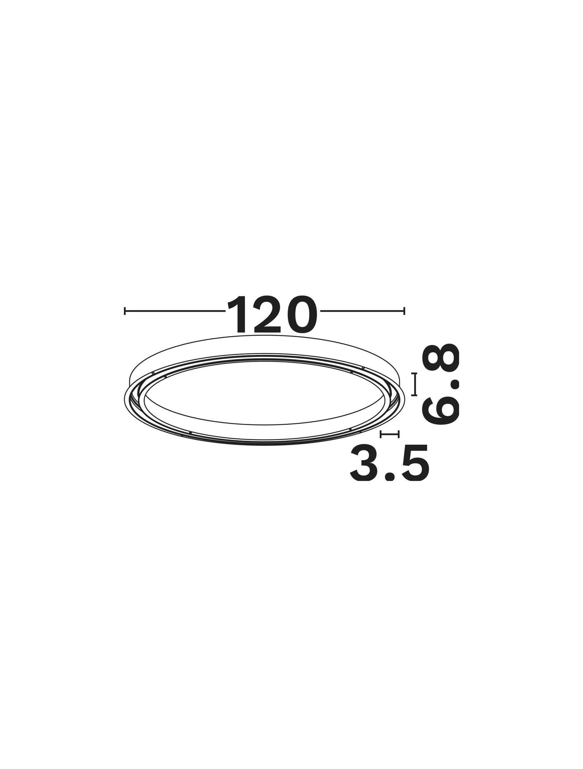 LED спот BREDA Sandy Black Aluminum Circle D120