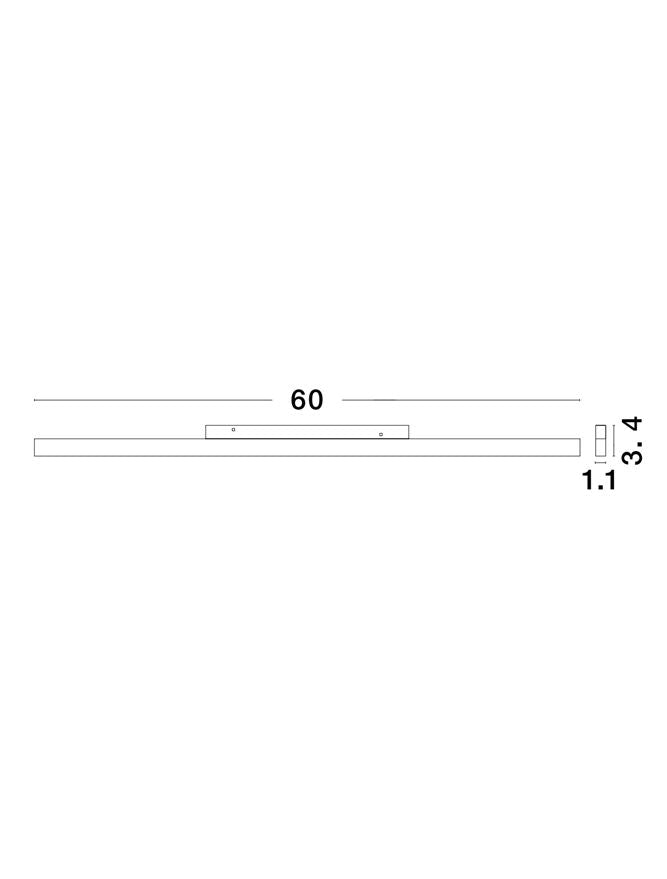 Магнитен спот 48V ULTRA SLIM 30W 3000K DALI CRI90 Черен алуминий IP20