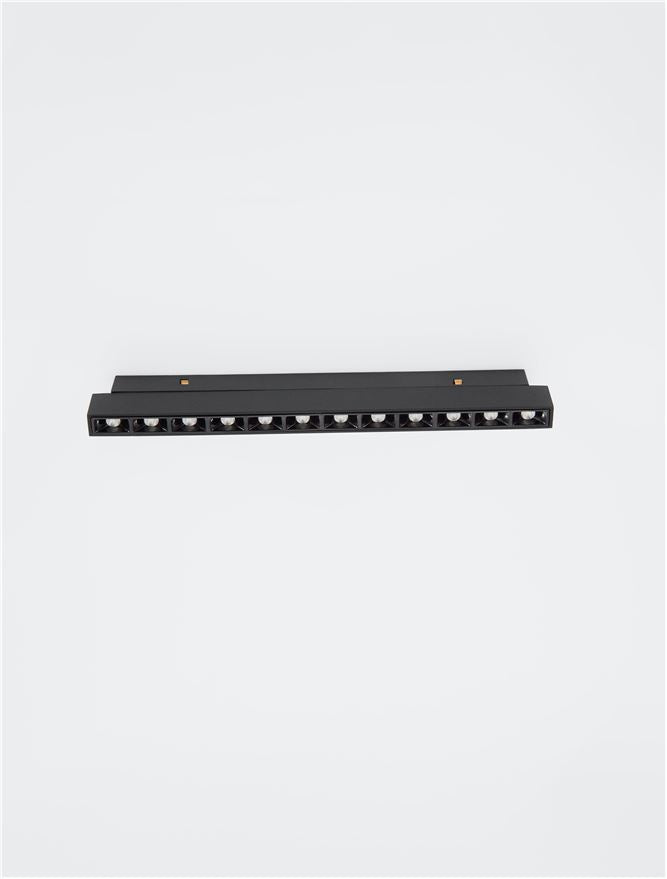 Магнитен спот 48V ULTRA SLIM 12W 4000K CRI90 Пясъчно черен алуминий IP20
