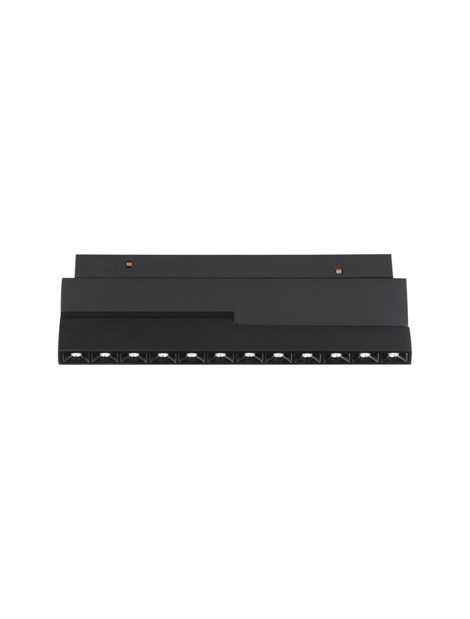 Магнитен спот 48V ULTRA SLIM 12W 4000K CRI90 Пясъчно черен алуминий IP20