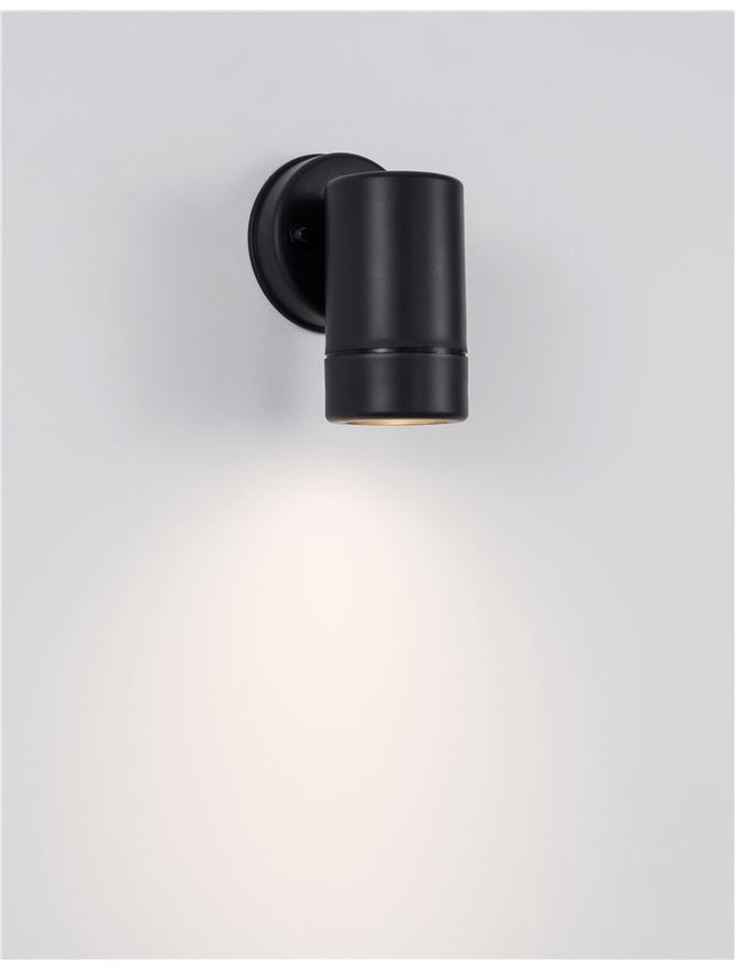 Външен аплик LIMBIO LED GU10 1x10W Черен ABS