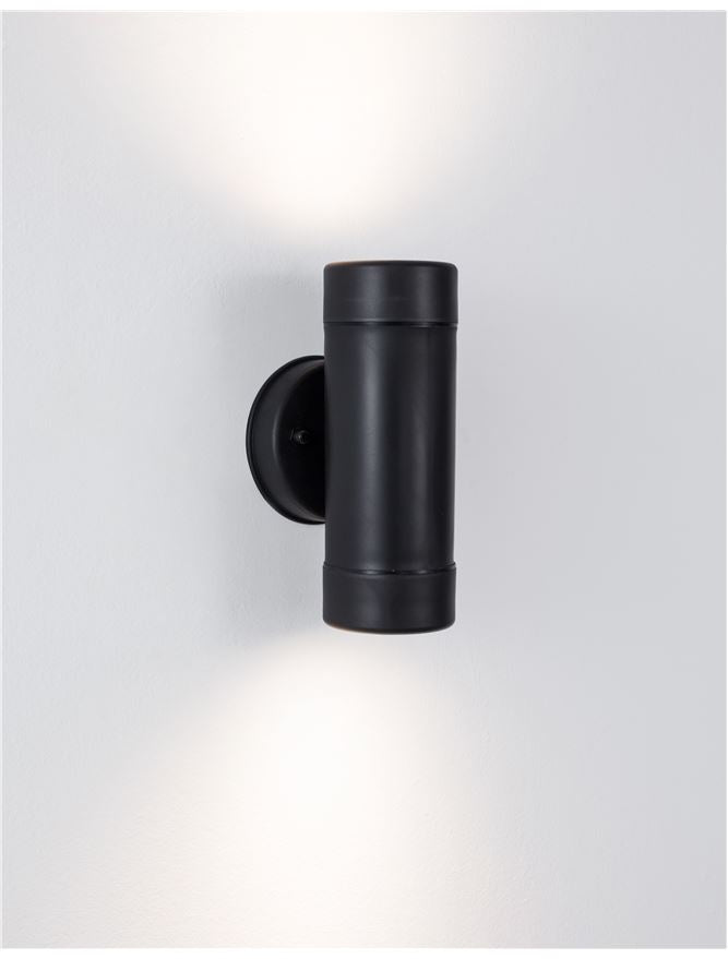 Външен аплик LIMBIO LED GU10 2x7W Черен ABS нагоре/надолу
