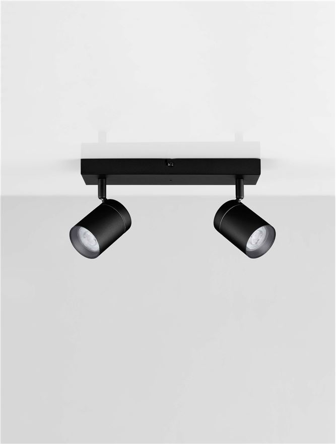 Висящо осветително тяло (пендел) ALMA 20W GU10 Пясъчно черен алуминий IP44