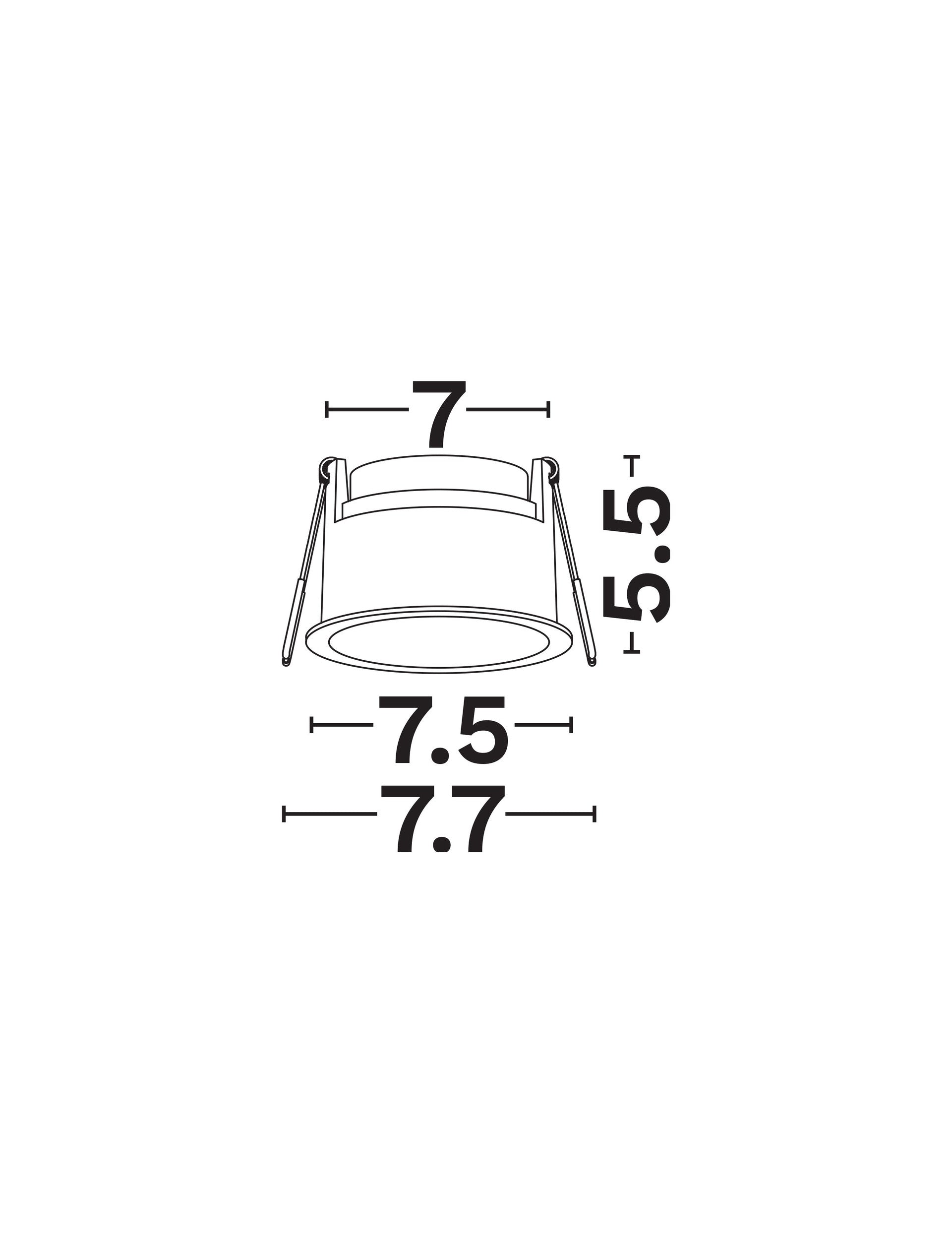 Техническо осветление VARO LED MR16/GU10 10W Пясъчно черен алуминий ⌀7.5 H5.5см IP20