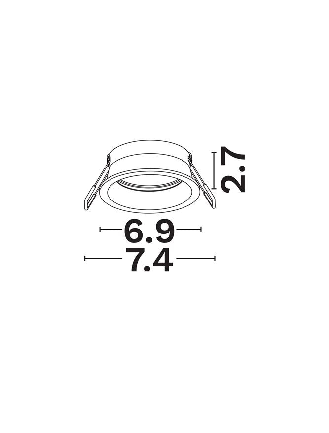 Техническо осветление CARREE 10W Пясъчно черен алуминий MR16/GU10 IP20