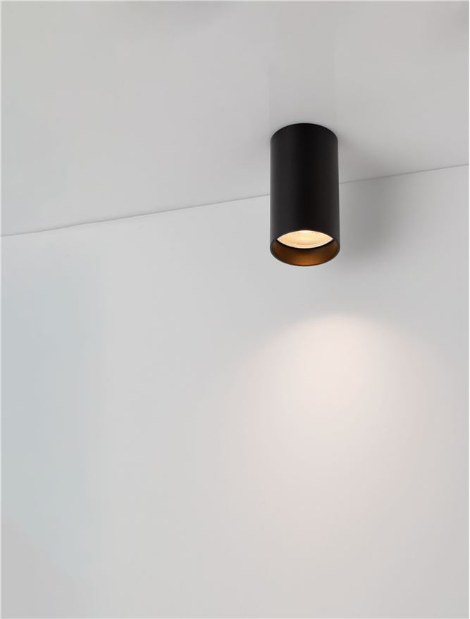 Техническо осветление MNIA LED MR16/GU10 10W Пясъчно черен ⌀5.5 H10см