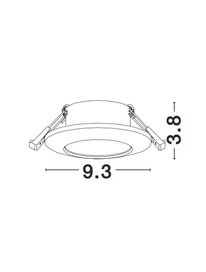Техническо осветление TEX 35W Бял алуминий IP44
