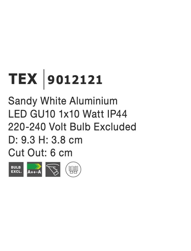 Техническо осветление TEX 35W Бял алуминий IP44