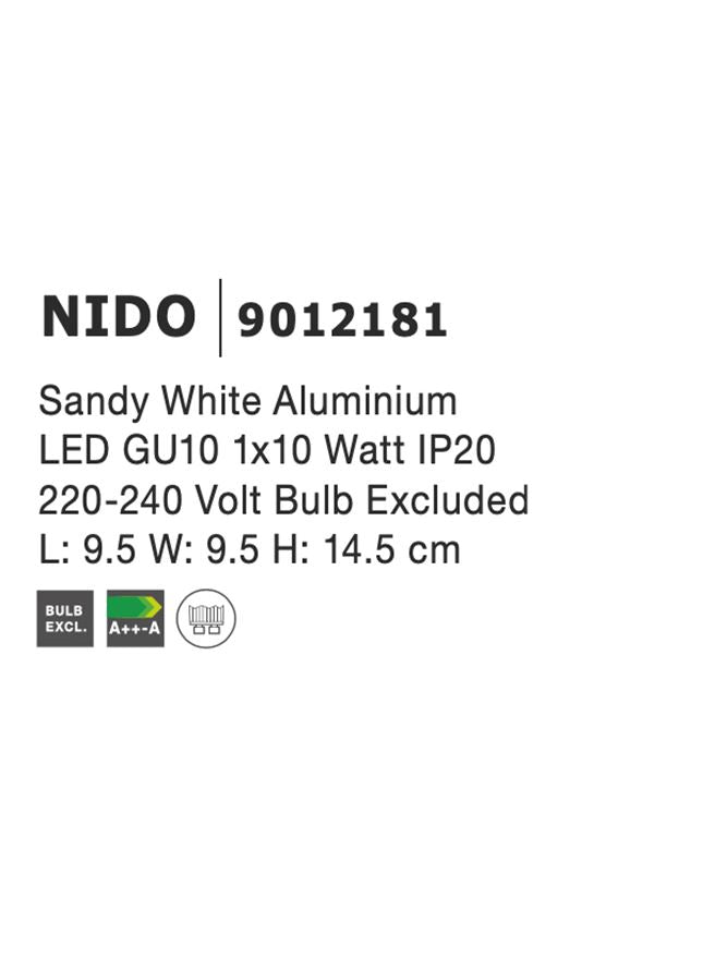 Техническо осветление NIDO GU10 Бял алуминий