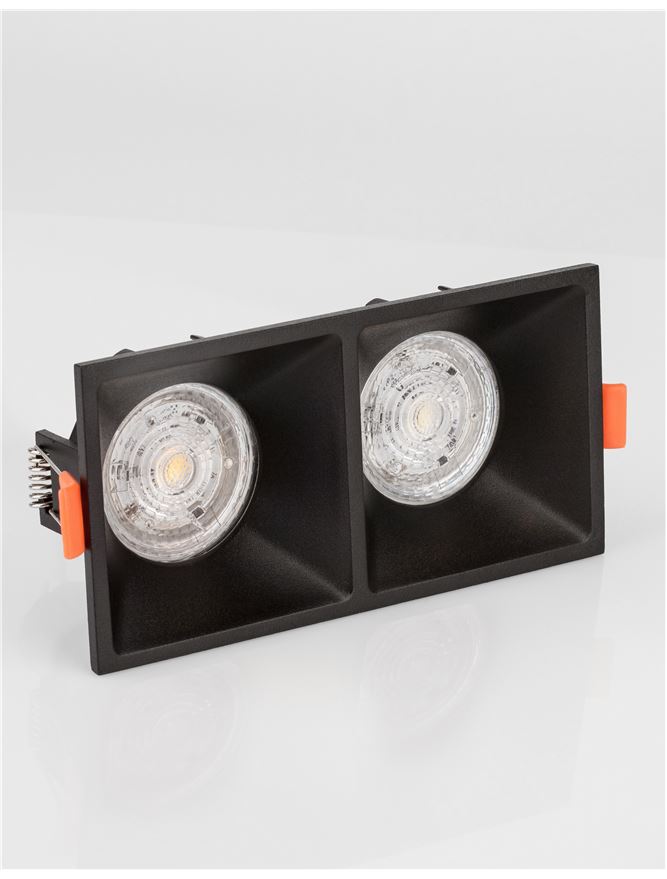 Техническо осветление RENDE GU10 черен алуминий 15x7.5x2.5см