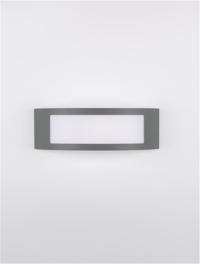 Външен аплик ZENITH LED E27 12W Тъмен сив неръждаем алуминий