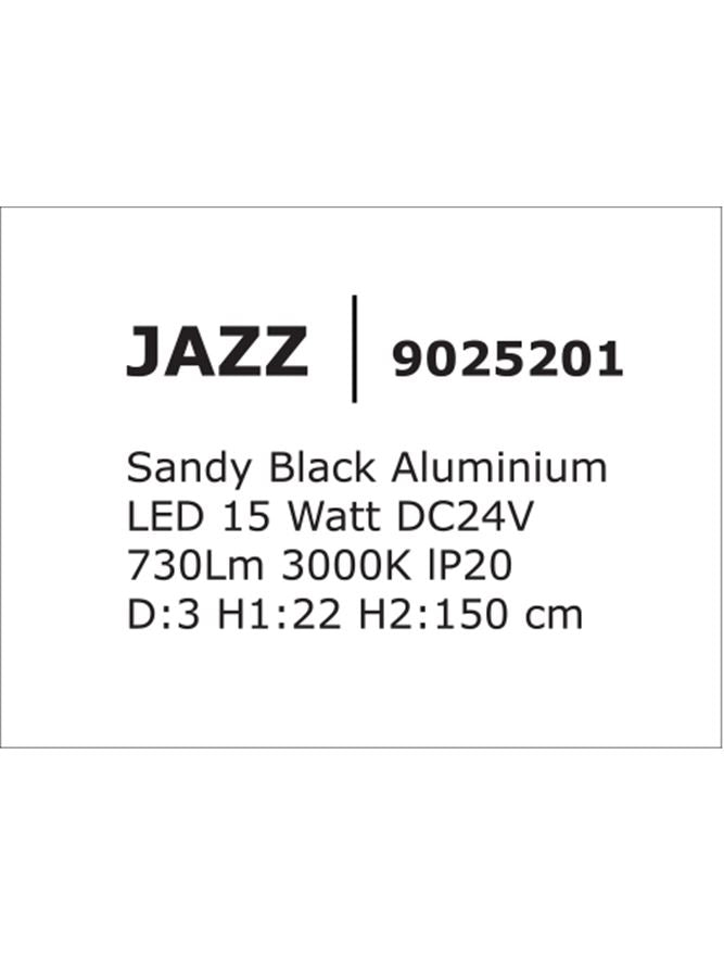 Техническо осветление BUXTON 15W 3000K Пясъчно черен алуминий
