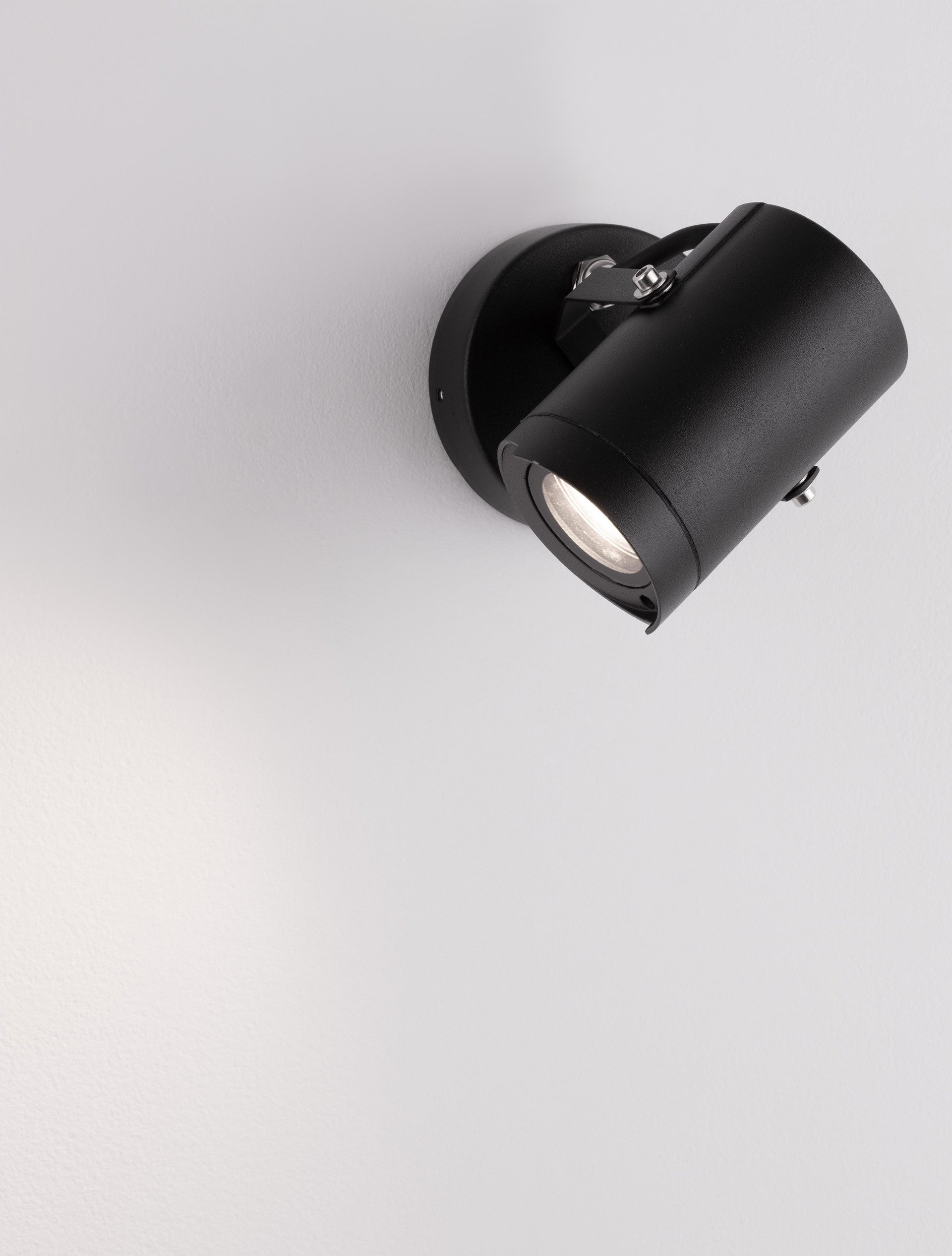 Външен аплик KIMIKO LED GU10 10W Тъмен антрацит алуминий и прозрачно стъкло IP54