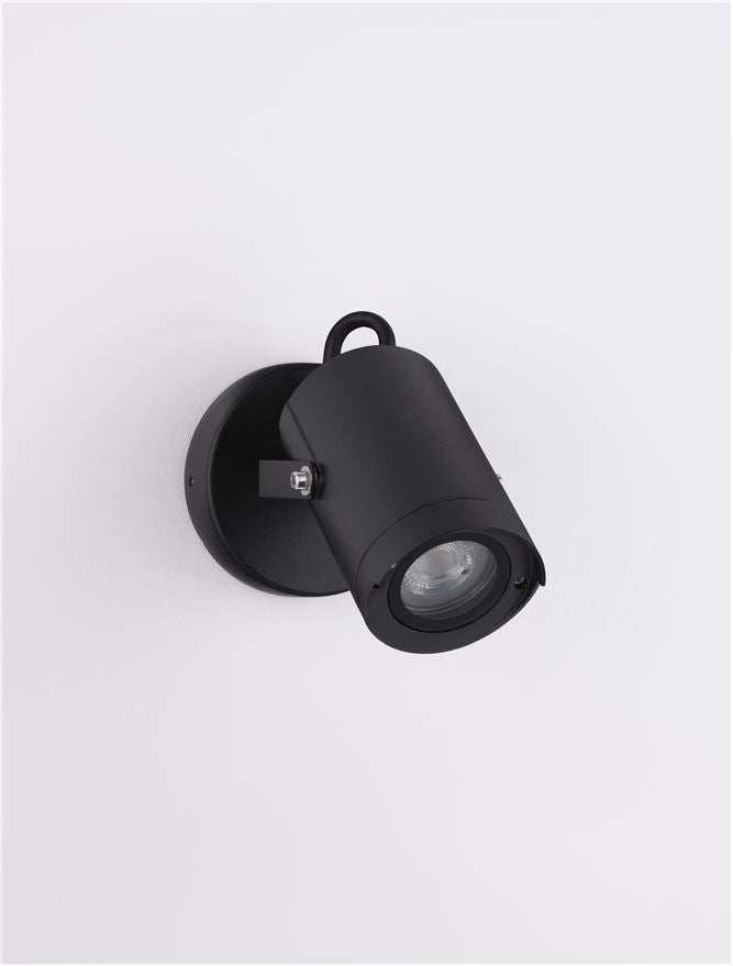 Външен аплик KIMIKO LED GU10 10W Тъмен антрацит алуминий и прозрачно стъкло IP54