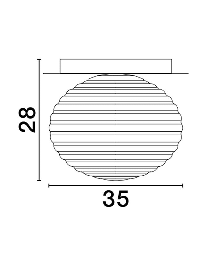 Висящо осветително тяло (пендел) ALLEN 12W LED E27 Матово злато и пясъчно бяло стъкло ⌀35 H28см