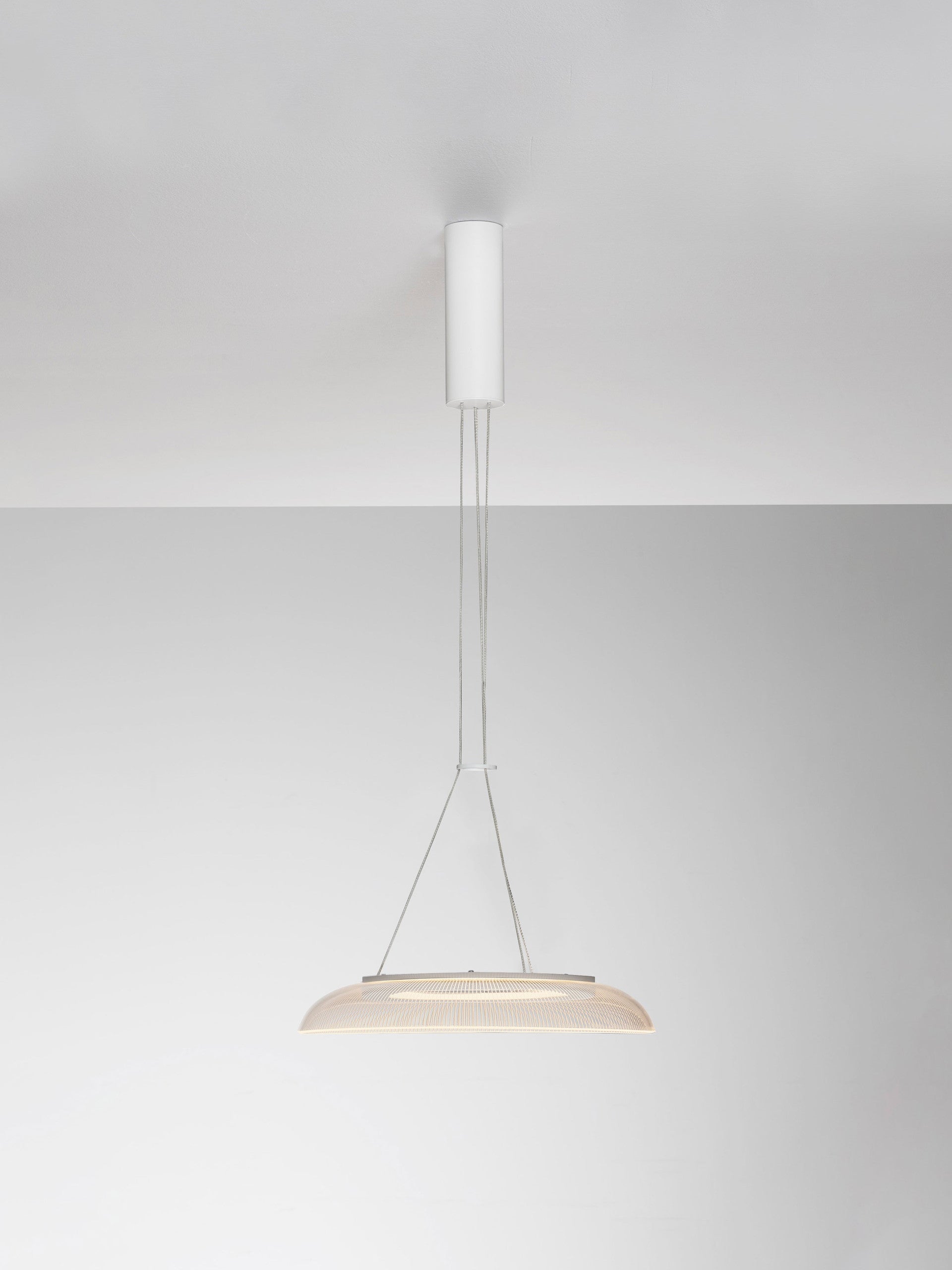 Висящо осветително тяло (пендел) MANTLE 22W LED Пясъчно бял акрил алуминий