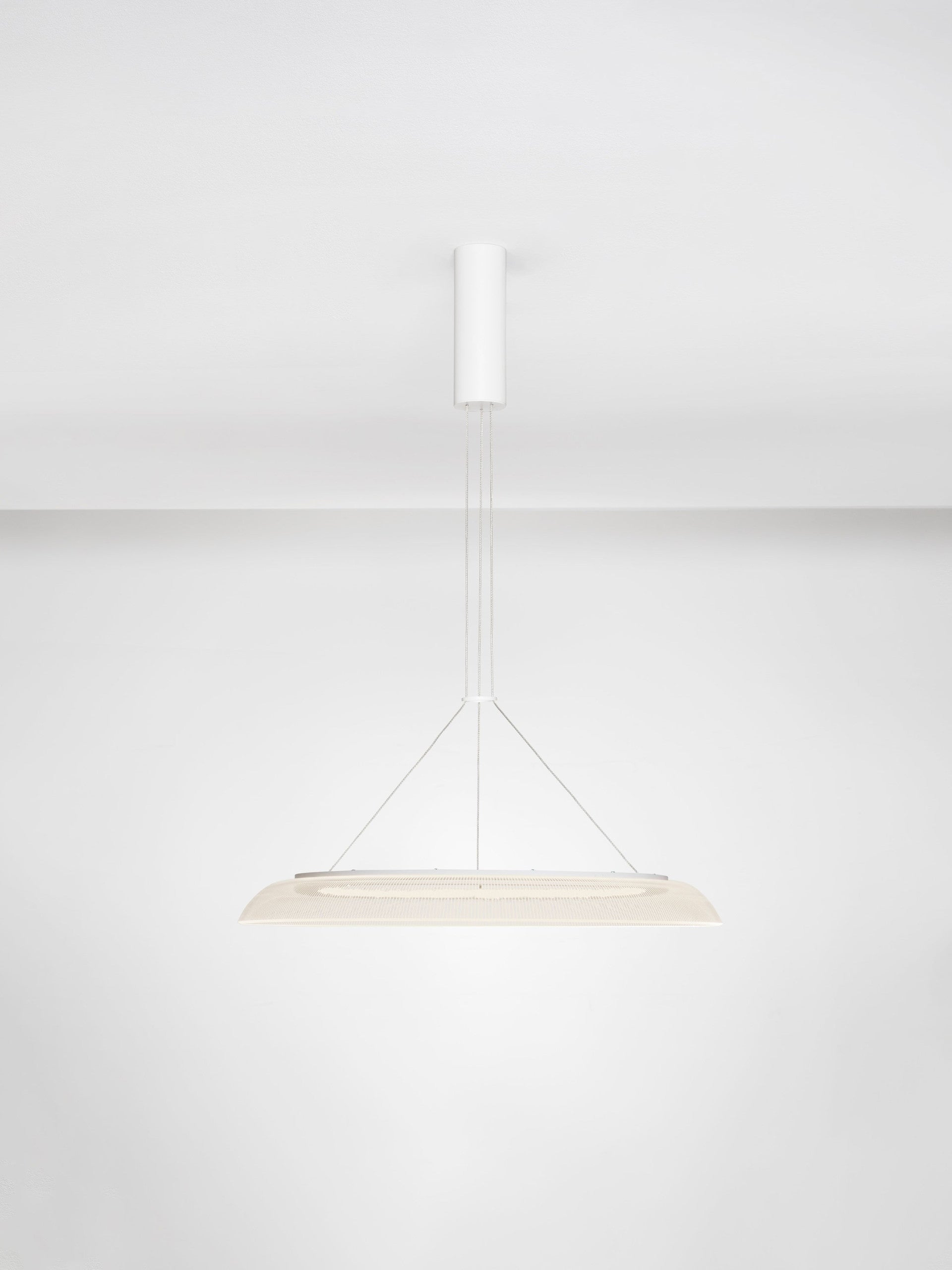 Висящо осветително тяло (пендел) MANTLE 43W LED Пясъчно бял акрил алуминий