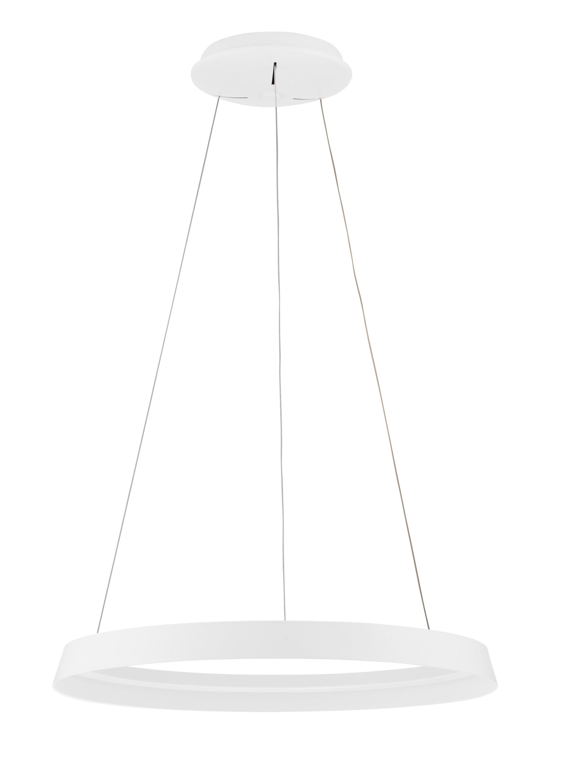 Висящо осветително тяло (пендел) ORMI LED 52W 220-240V Пясъчно бял алуминий и акрил ⌀60 H150см