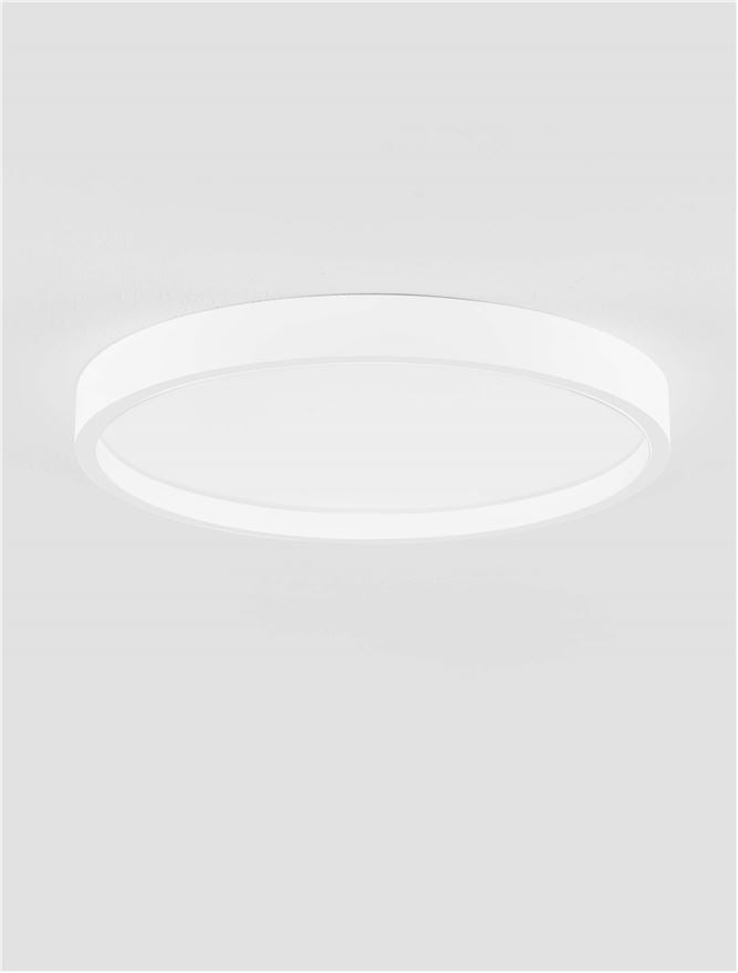 Висящо осветително тяло (пендел) ISTOS LED 38W Пясъчно бял метал, алуминий и акрил ⌀50 H5см