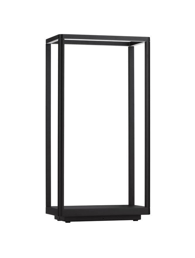Външен аплик AKMI LED 9W Тъмен антрацит алуминий и матиран поликарбонат L15 W12.5 H50см IP65