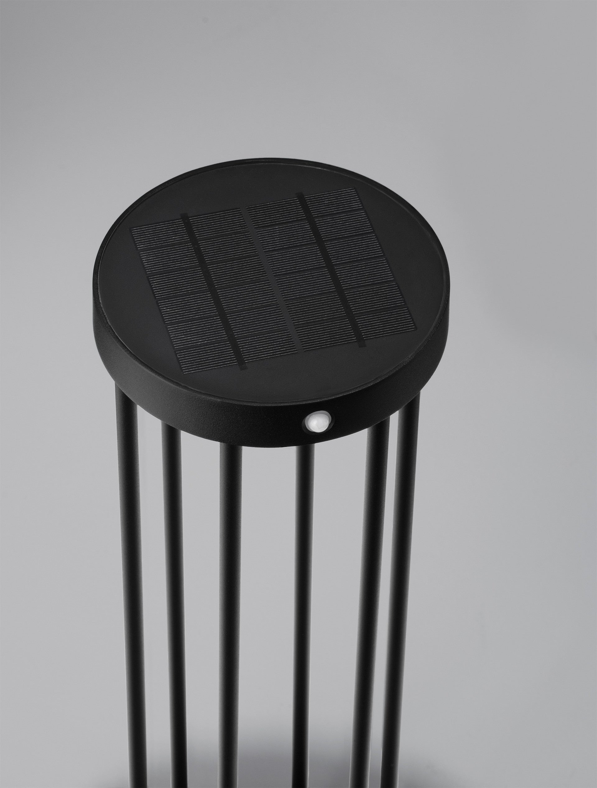 Външен аплик AIGO LED 2W Тъмен антрацит алуминий и прозрачно стъкло със сензор ⌀16 H50см IP65