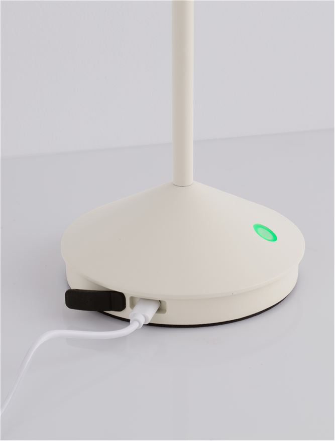 Външен аплик LUMO 2W Пясъчно бял леят алуминий и поликарбонат матиран IP54