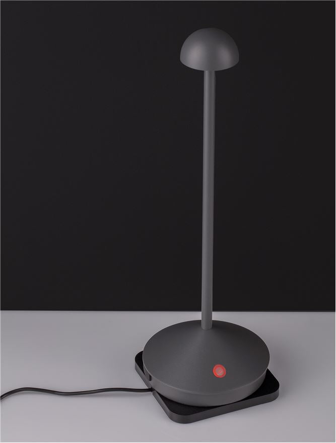 Външен аплик LUMO 2W Тъмен сив леят алуминий и поликарбонат матиран IP54