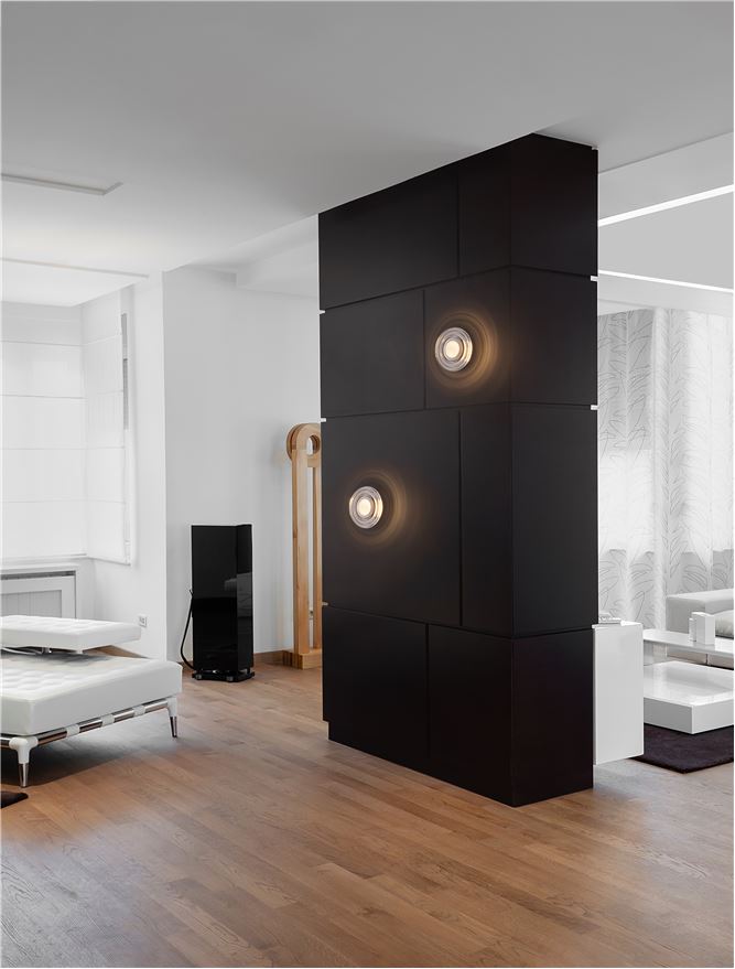 Висящо осветително тяло (пендел) ONRID LED 5W 3000K 620Lm Златист алуминий и акрил ⌀18 W4.5см