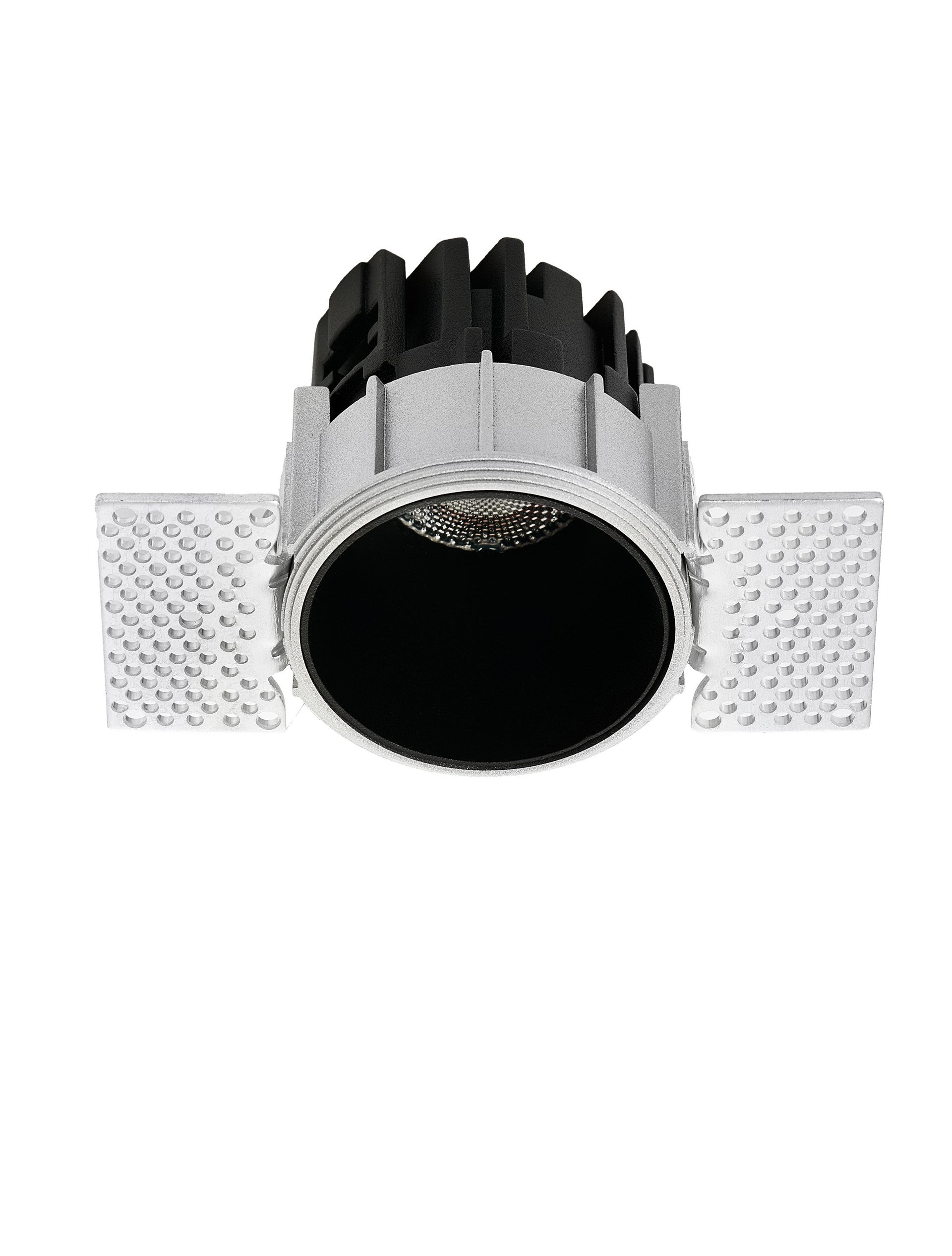 LED спот TALUS 10W 3000K Фиксиран безрамков Черен ⌀55 H65мм IP44