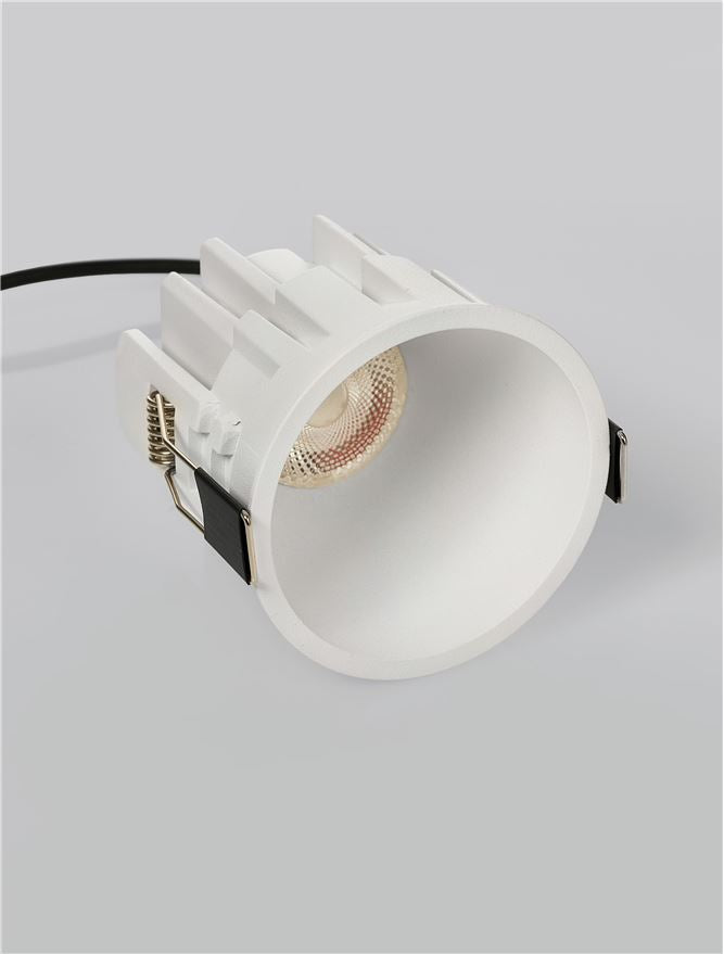 LED спот CIRRUS 13W 3000K Фиксиран безрамков Бял ⌀73 H68мм IP44