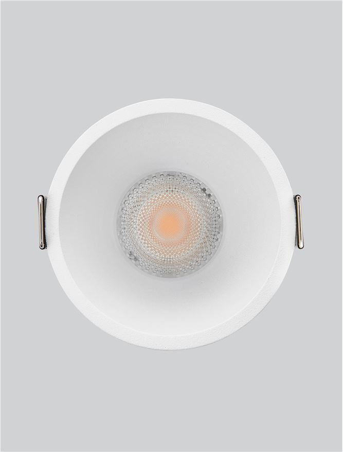 LED спот CIRRUS 13W 3000K Фиксиран безрамков Бял ⌀73 H68мм IP44