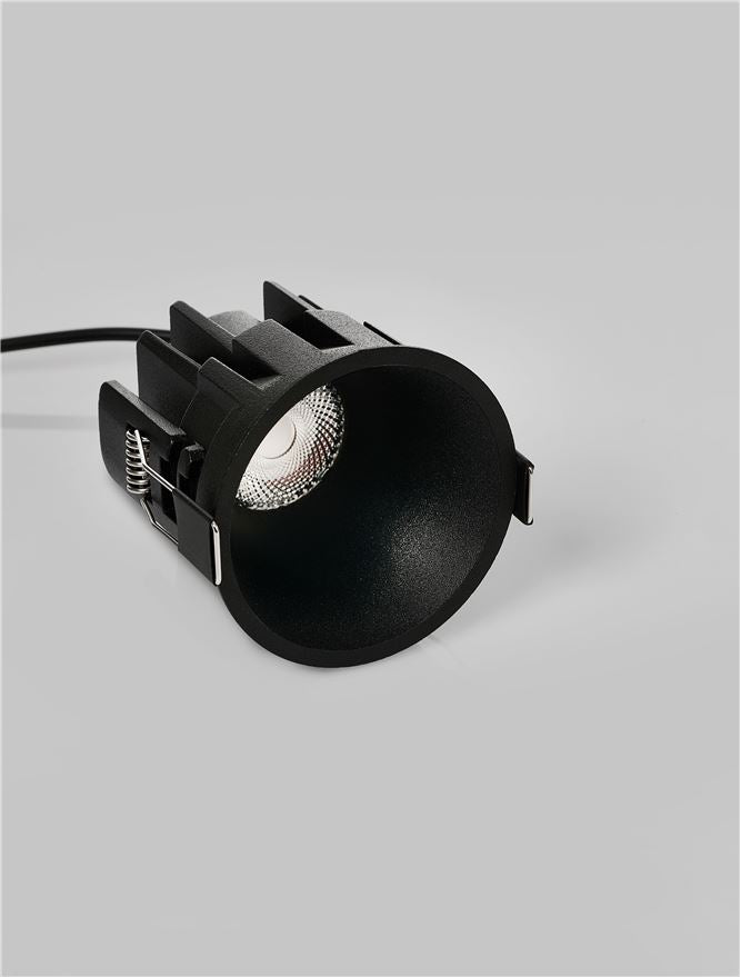 LED спот CIRRUS 13W 3000K Фиксиран безрамков Черен ⌀73 H68мм IP44