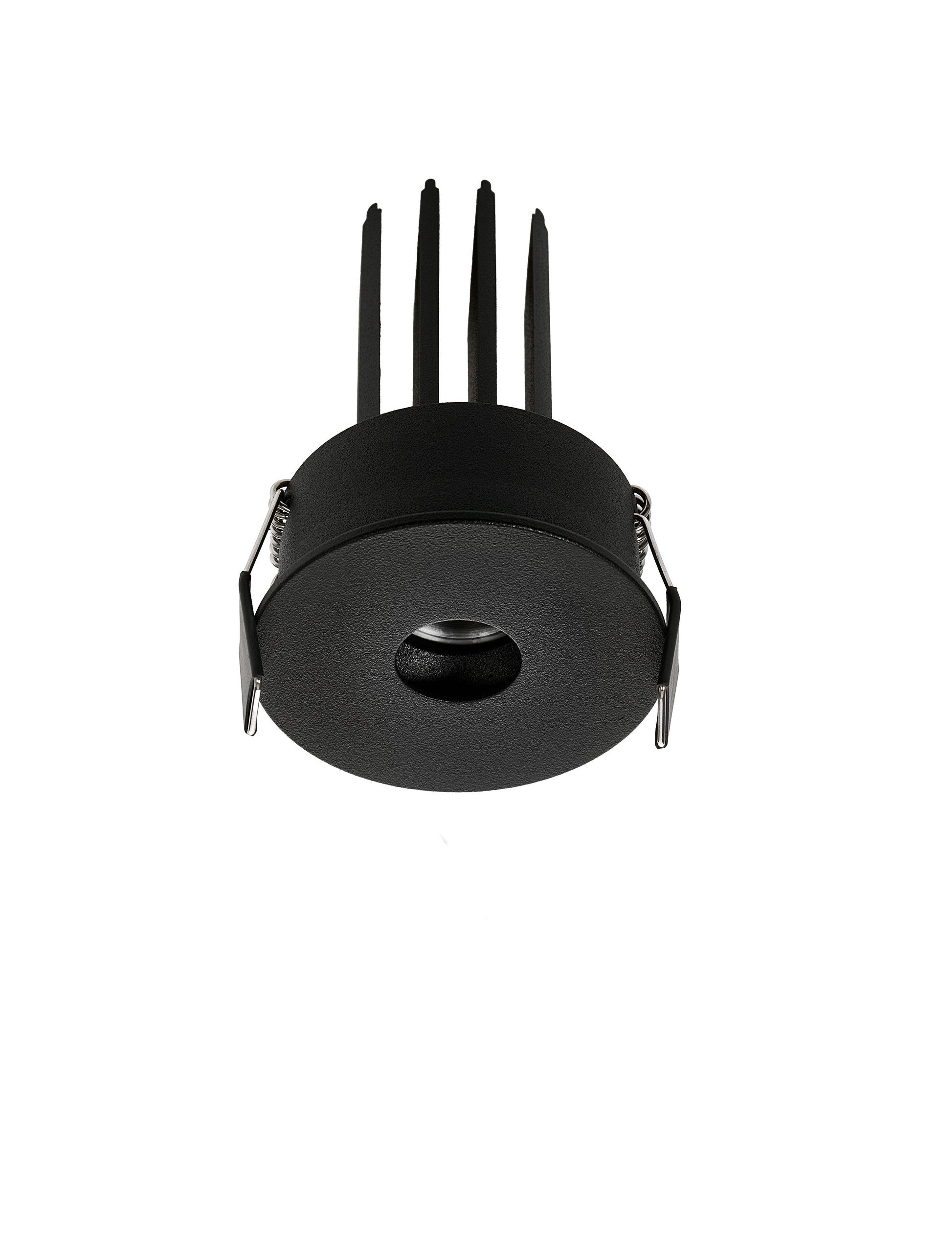 LED спот HOLLOW 7W 3000K Регулируем безрамков Черен ⌀60 H82мм