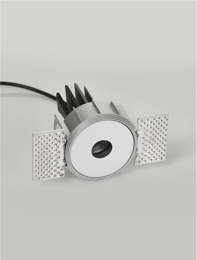 LED спот HOLLOW 7W 3000K Регулируем безрамков Бял Pinhole ⌀55 H89мм