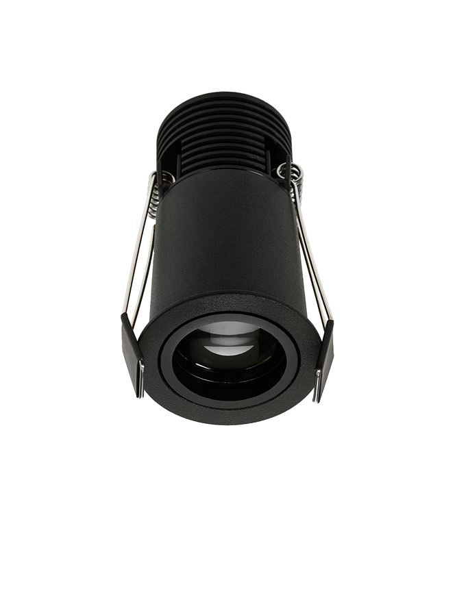 LED спот OTTO LENS 7W 3000K Регулируем Черен ⌀50 H87мм