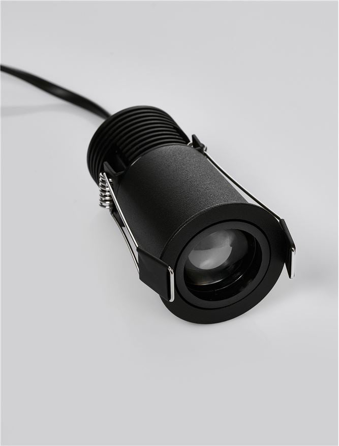 LED спот OTTO LENS 7W 3000K Регулируем Черен ⌀50 H87мм