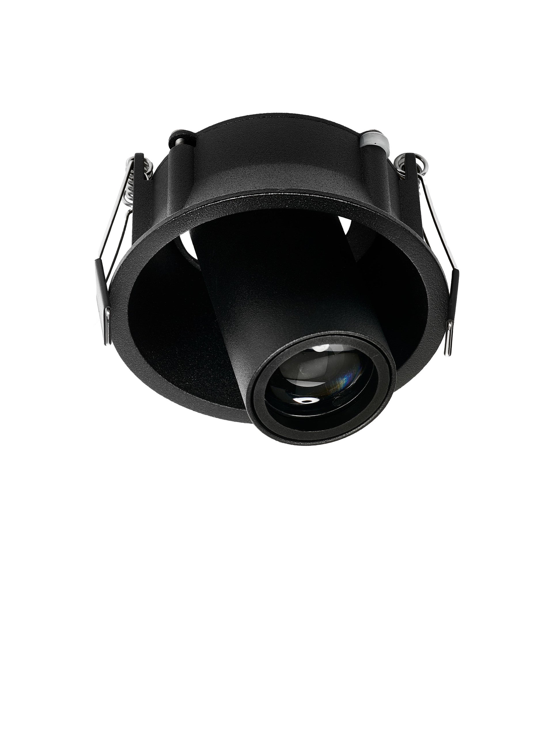 Вградено осветително тяло OTTO LENS 7W 3000K Регулируем Черен вграден ⌀91 H85мм