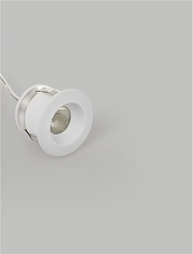 LED спот LOGGIA 1W Матово бял Ø30 H22мм 3000K IP20
