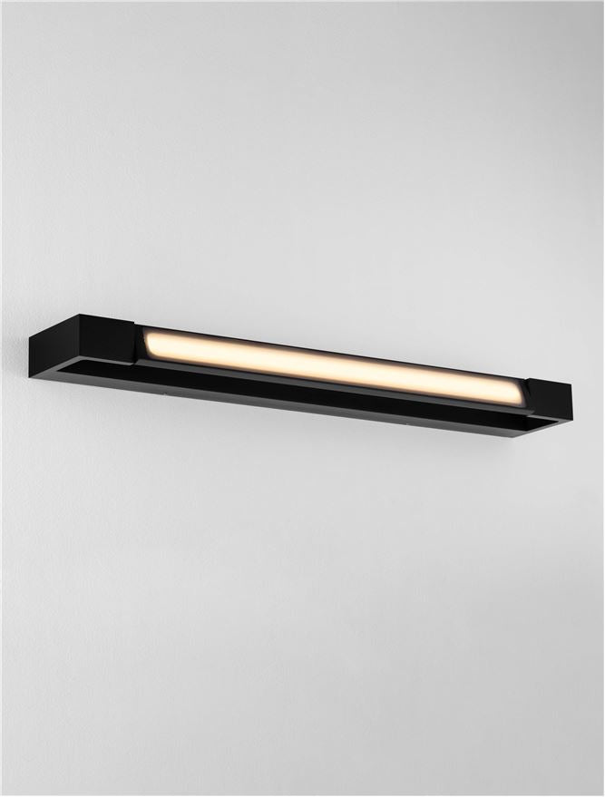 Висящо осветително тяло (пендел) ARGA 17W LED Пясъчно черен алуминий L60 W10 H4.2см
