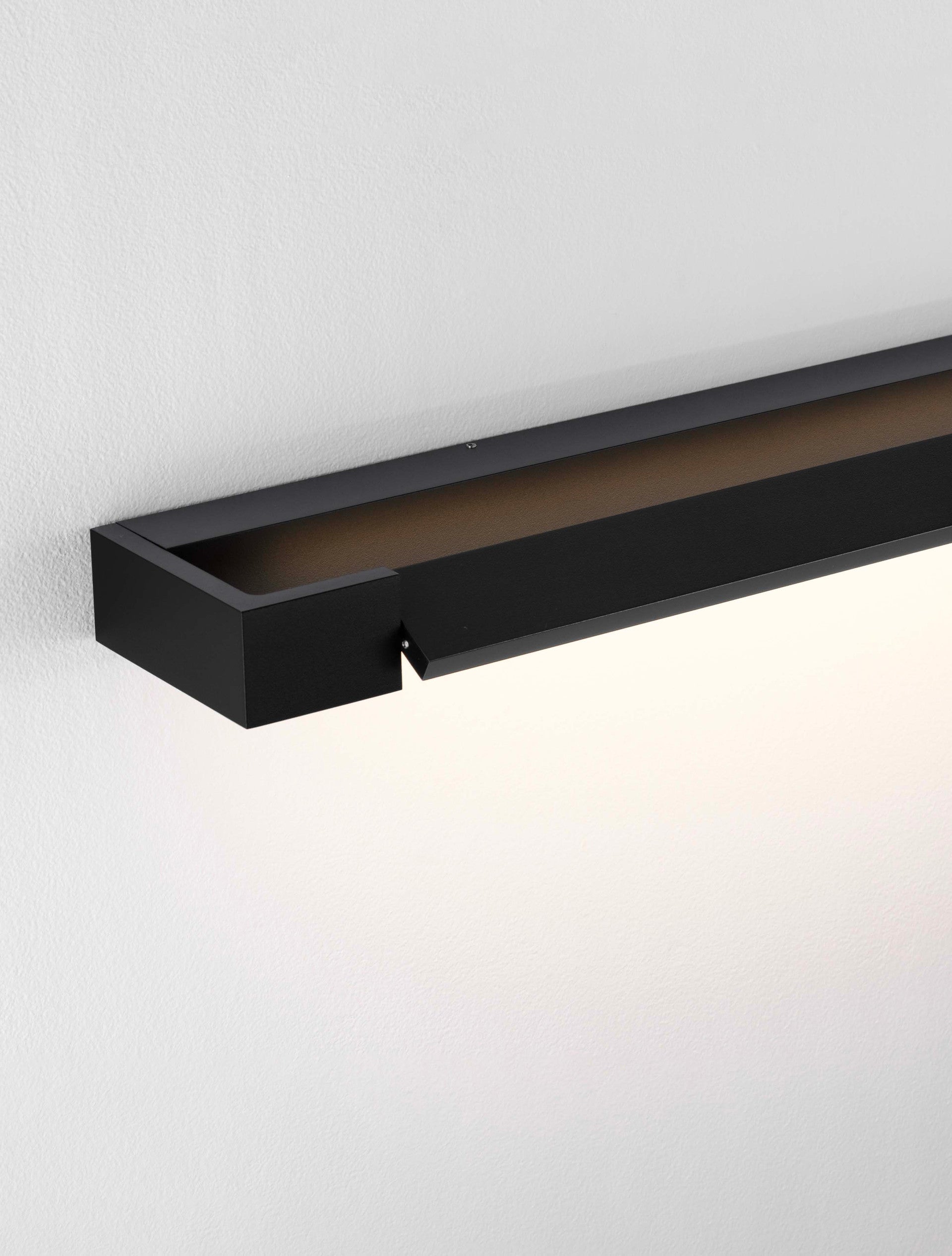 Висящо осветително тяло (пендел) ARGA 17W LED Пясъчно черен алуминий L60 W10 H4.2см