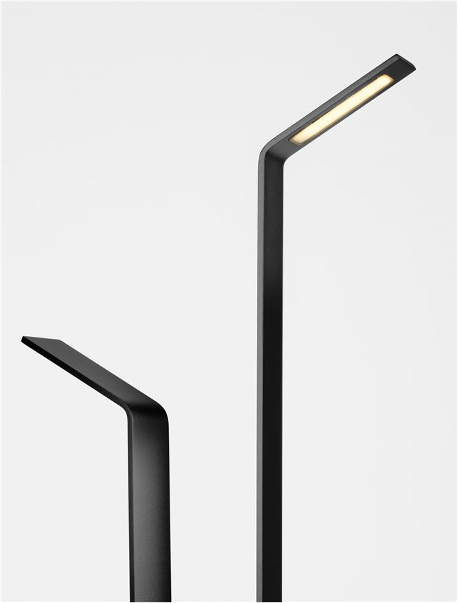 Външен пендел VEL LED 7W Пясъчно черен алуминий ⌀9.5 H61см IP65