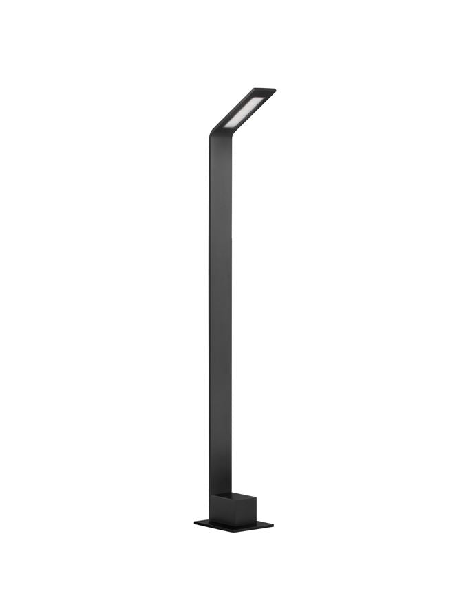 Външен пендел VEL LED 7W Пясъчно черен алуминий ⌀9.5 H80см IP65