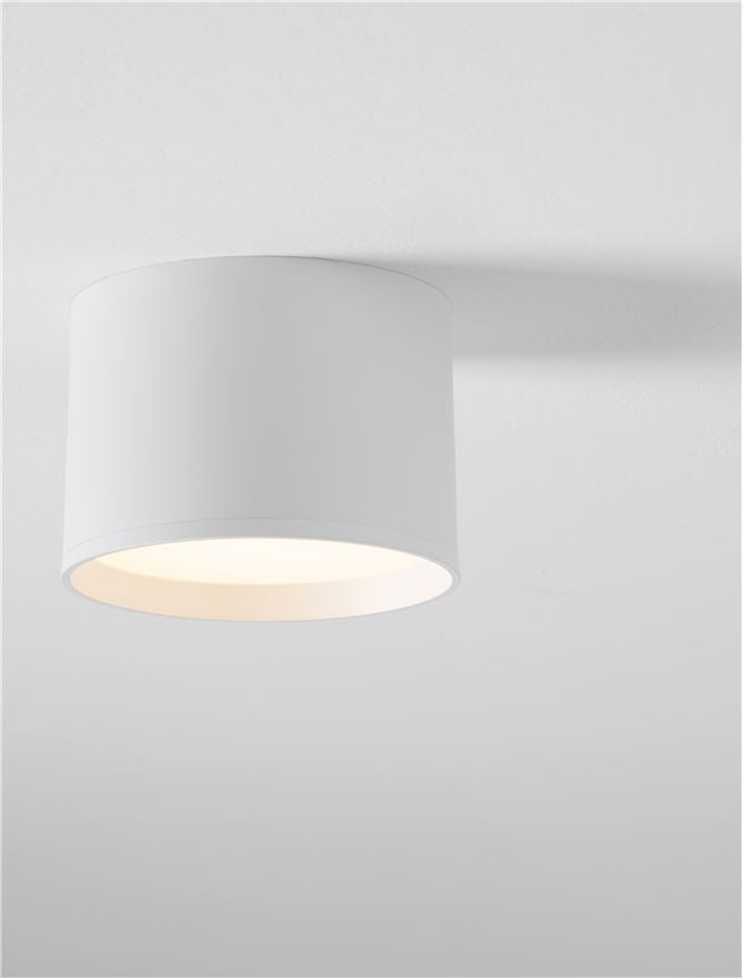 Висящо осветително тяло (пендел) ZIAZA 17W 3000K Пясъчно бял алуминий и акрил ⌀12 H9см
