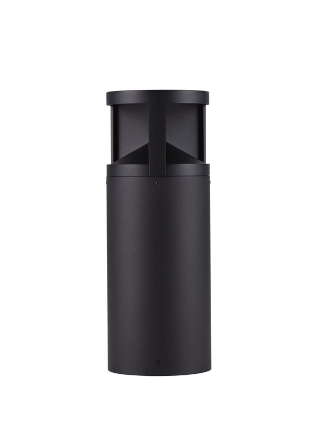 Външен аплик SOUL LED 24W Пясъчно черен алуминий и стъкло ⌀16 H43см IP65