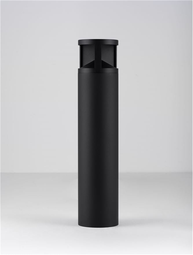 Външен аплик SOUL LED 24W Пясъчно черен алуминий и стъкло ⌀16 H73см IP65