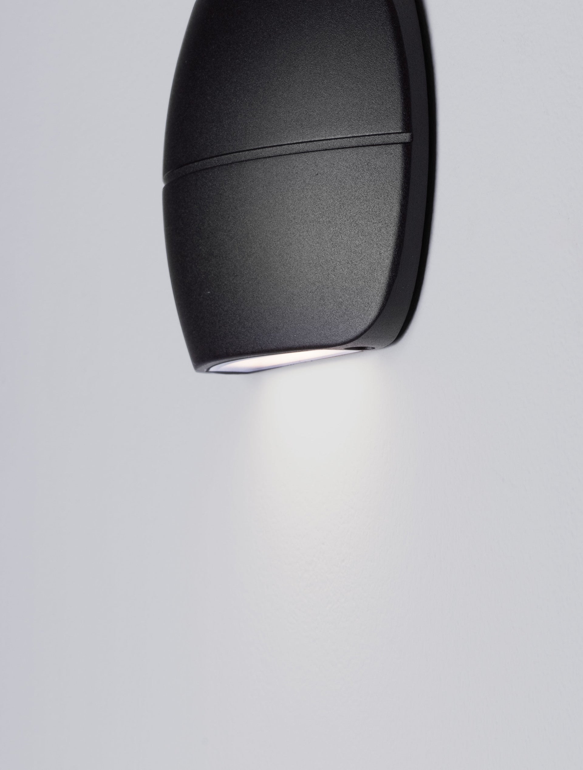 Външен аплик PRATO 10W LED Пясъчно черен алуминий и стъкло IP65 3000K