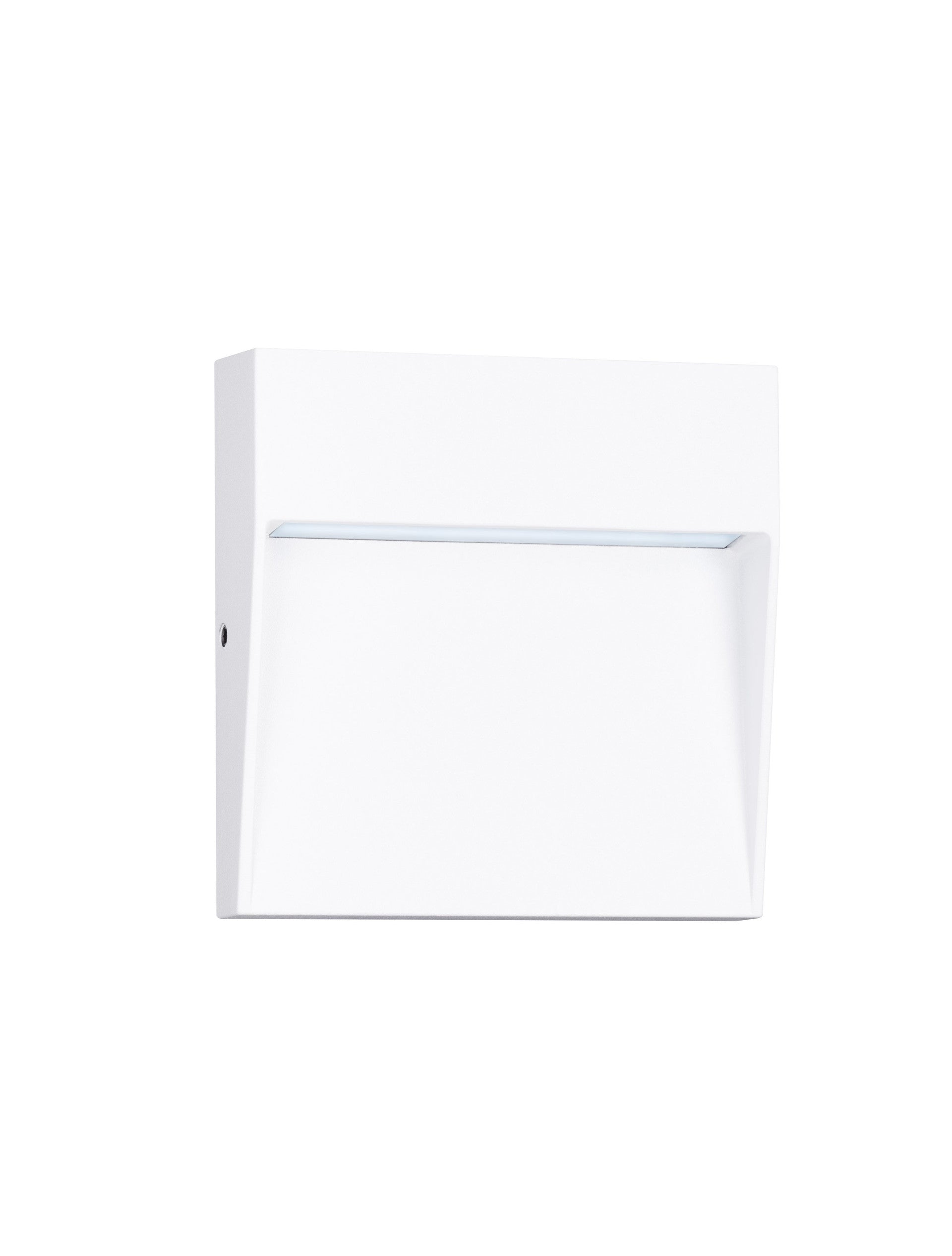 Външен аплик TOBY 3W LED Пясъчно бял алуминий и поликарбонат IP54 L10.5 W2.2 H10.5см
